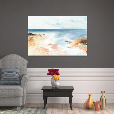 The Ocean Ocean Kiss, art côtier éthéré abstrait