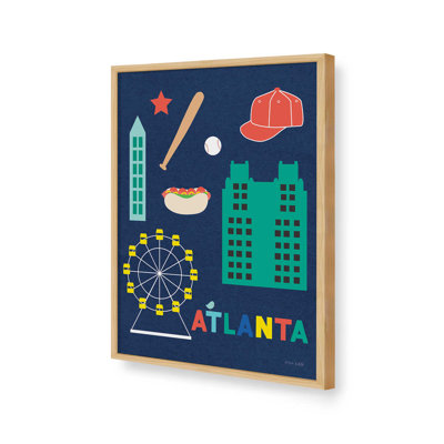 «City Fun Atlanta» par Ann Kelle, reproduction d'art sur toile