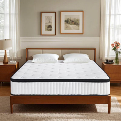 12" Medium Feel Pocket Spring Gel Memory Foam Hybrid Mattress in A Box by Alwyn Home