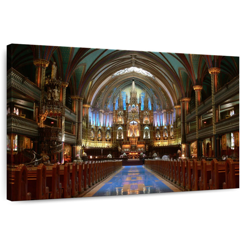 Adella Inside Notre Dame Basilica, 34" H x 51" W