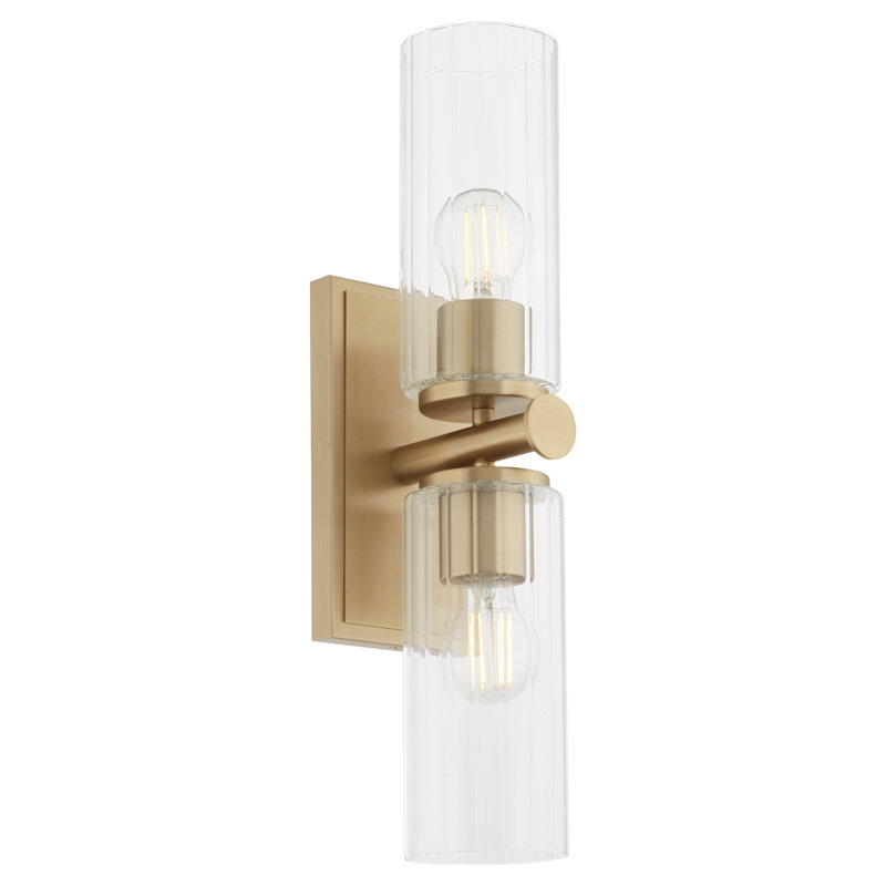 Juniper 2 Light Wall Mount |Aged Brass, Aged Brass
