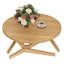 Table basse ronde 2 en 1 avec hauteur réglable, 16,5 po pour table basse, 29,5 po pour table basse