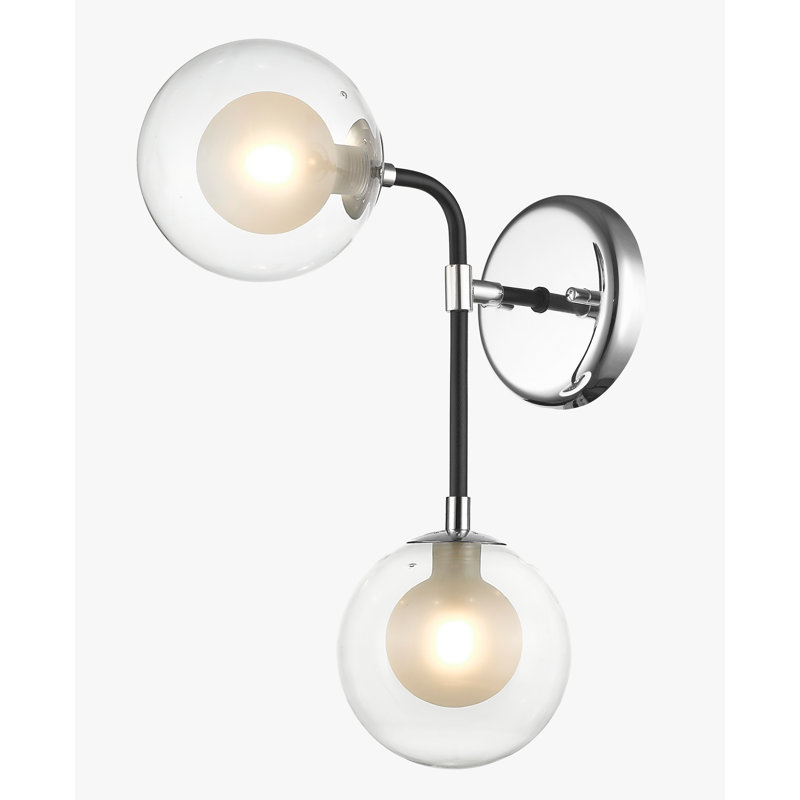 Baidy Armed Sconce, Chrome