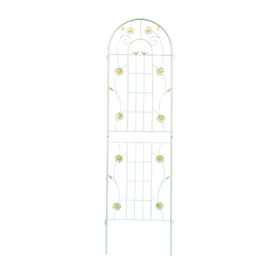 Paquet de 4 treillis de jardin en métal 71 po x l 19,7 po, treillis antirouille, support de plante haute pour plantes grimpantes