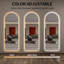 Miroir moderne à DEL complet avec éclairage 3 couleurs à intensité variable, à intensité variable, à fixation murale ou incliné