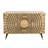 Fett 3 Drawer 2 Door Large Brass Cabinet