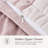Chic Gingham Textured Duvet Cover Set with Hidden Zipper Closure & Corner Ties, All-Season, Machine Washable, Pink-125195147