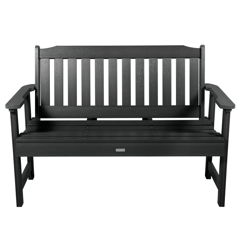 Banc de jardin en plastique Arbnora, Noir