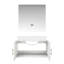 36 po Meuble-lavabo blanc brillant X 22 avec comptoir en quartz et miroir-1438844054