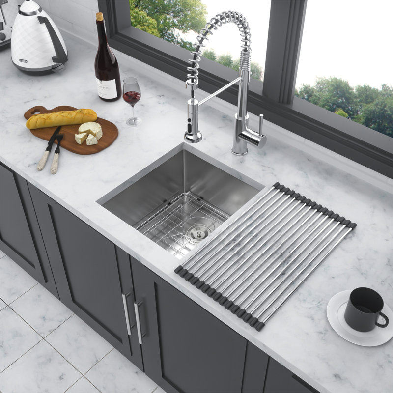 13 Inch Undermount Sink - 13"X15"X9" Undermount Stainless Steel Kitchen Sink 16 Gauge 9 Inch Deep Single Bowl Kitchen Sink Basin