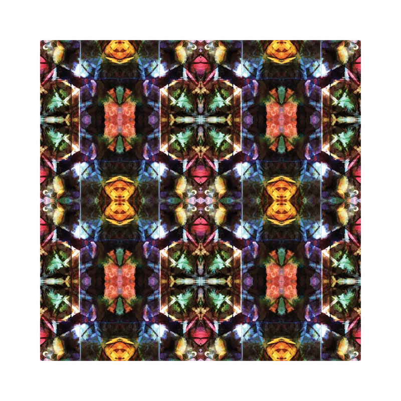 Stained Glass Window Pattern by Barruf - Wrapped Canvas Gallery-Wrapped Canvas Giclée, 30.48 cm H x 30.48 cm W