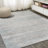 Saulsberry Modern Strie' Gray/Turquoise Rug-1718816893