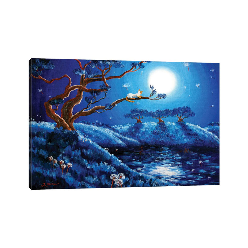 Dandelion Wishes And Pine Trees by Laura Iverson - Wrapped Canvas Print, 66.04 cm H x 45.72 cm W x 1.91 cm D