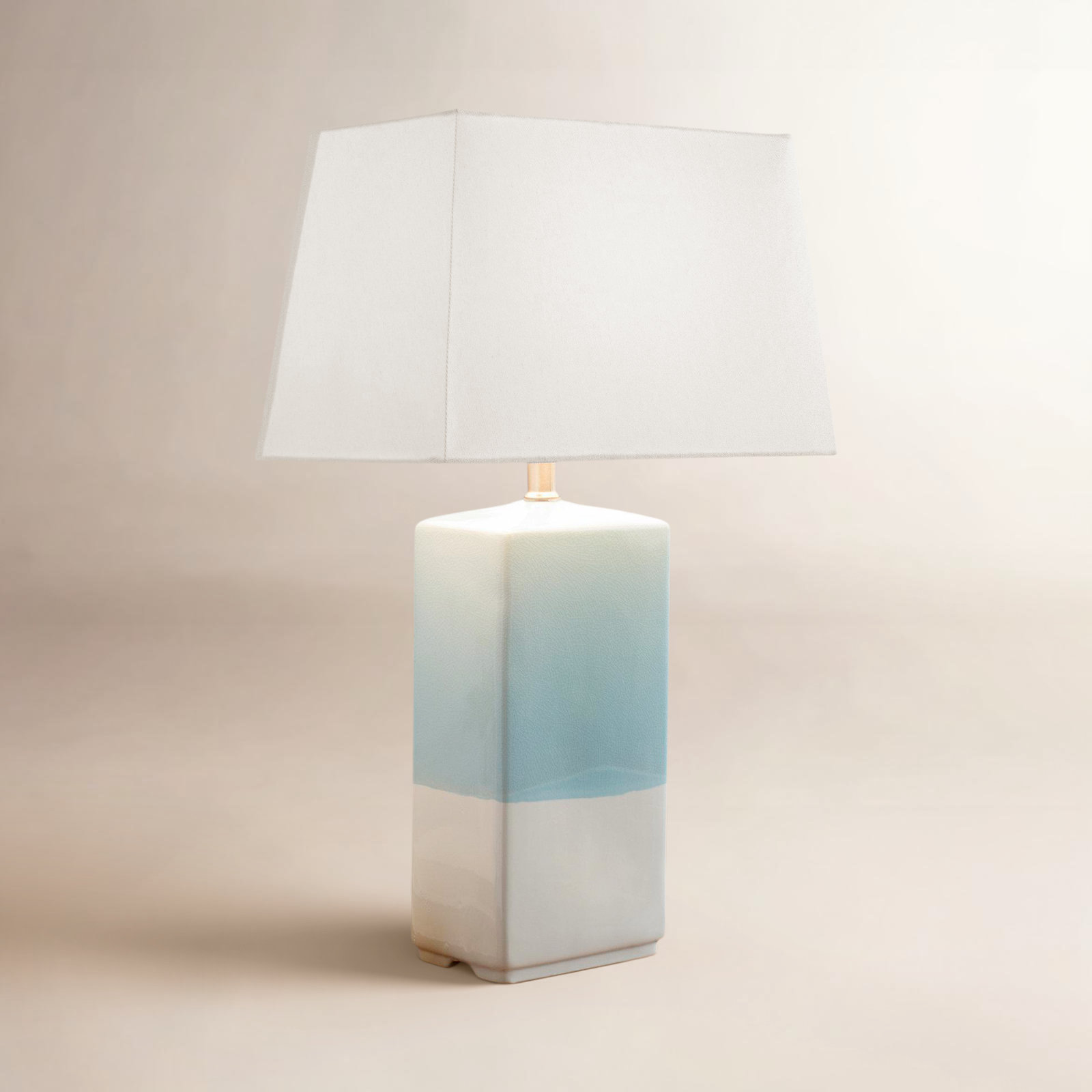 Ceramic Table Lamp, Blue