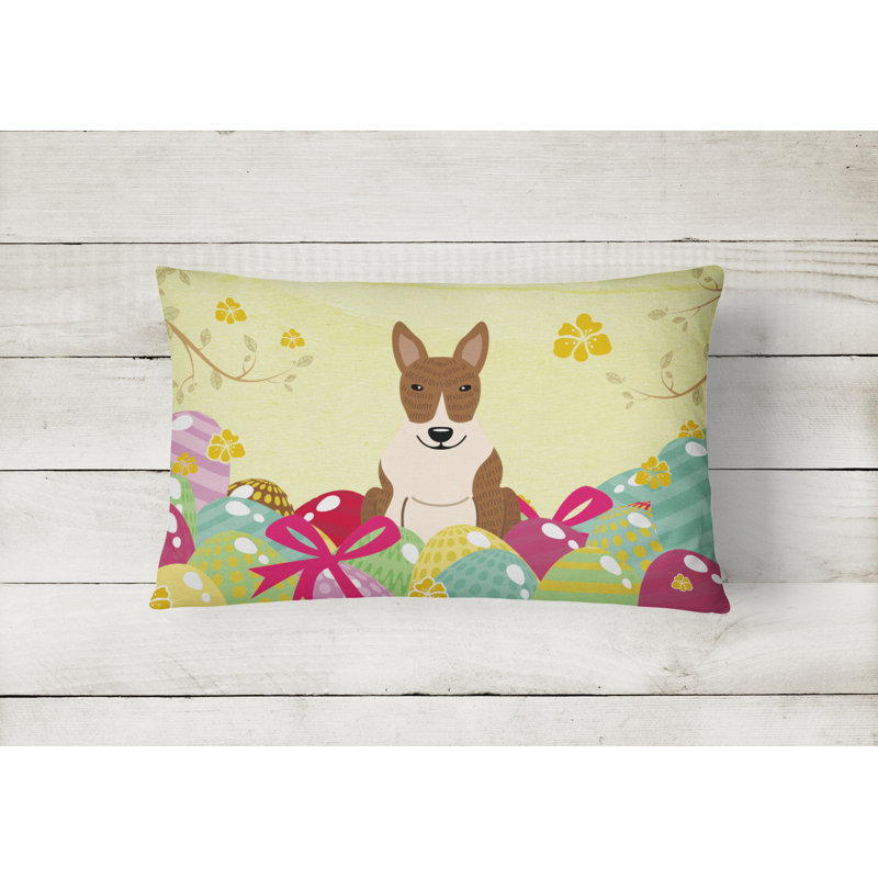 Bull Terrier Outdoor Throw Pillow