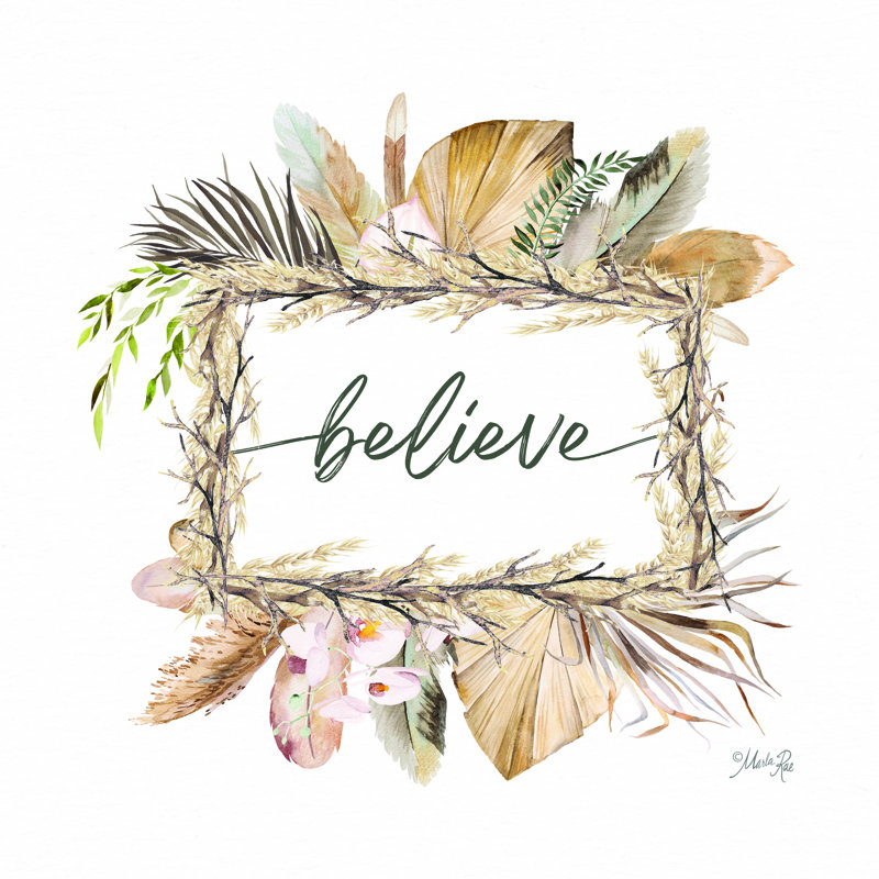 Couronne Boho Believe, H 36 po x l 36 po