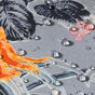 Rain Forest Toile Grey/Gold