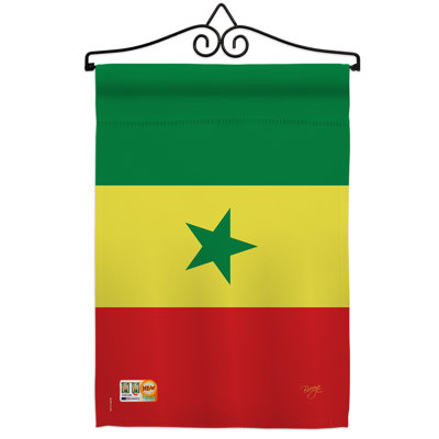 Impressions décoratives de polyester de 2 côtés 19 x 13 po  drapeau de jardin