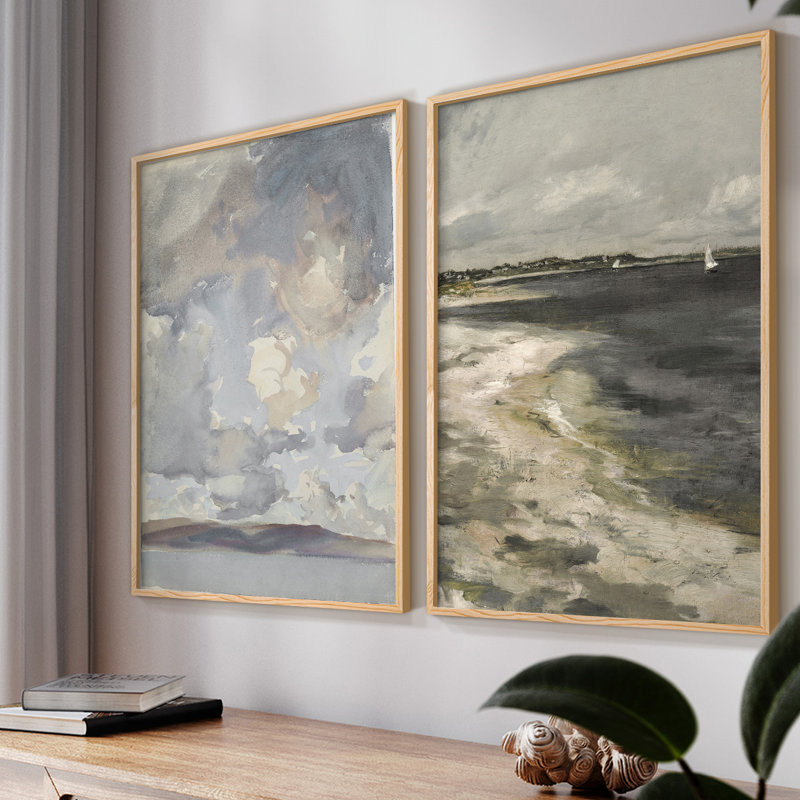 «Vintage NAUTICAL VI», 2 pièces sur papier, Naturel, H 10 po x l 16 po