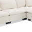 Canapé-lit modulaire convertible, ensemble de canapé réversible en forme de L avec coussins gratuits, canapé-lit en velours 4 places-106690944