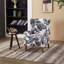 Ensemble de table basse et de fauteuils de style vintage rétro, une chaise de lecture à haut dossier et une table basse en bois massif, idéales pour les salons et les chambres à coucher