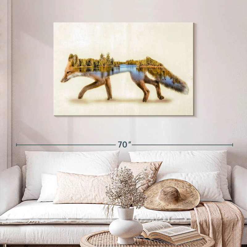 Brampt Forest Fox, 30" H x 45" W