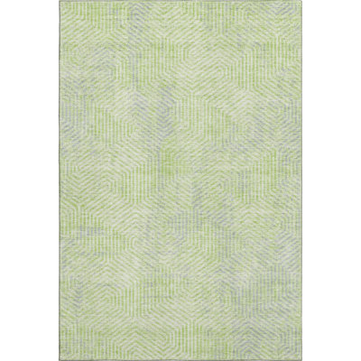 Premium Machine Washable Prisco Lime Rug