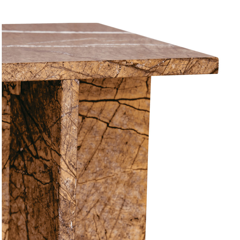 Table de bout Rience, Marbre doré