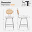 Tabouret de bar rembourré Ceferina-2067399405