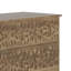 Commode décorative à 8 tiroirs brune L 47 po Lukasik