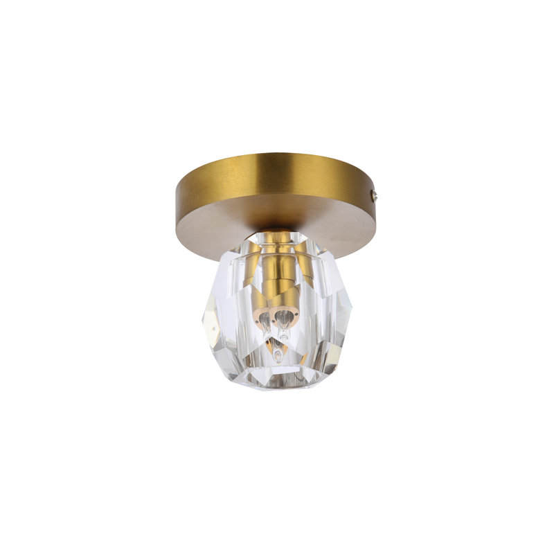 Plafonnier encastré 4 lumières Arlillian, Or