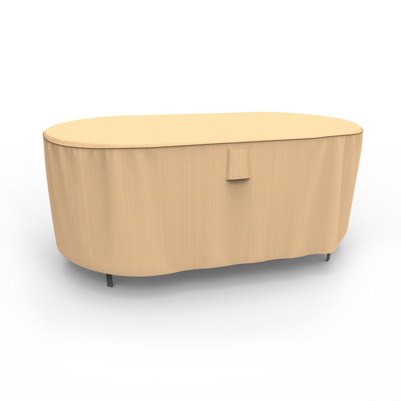 Housse pour table de patio ovale ivoire Ivan, H 28 po x l 72 po x P 42 po