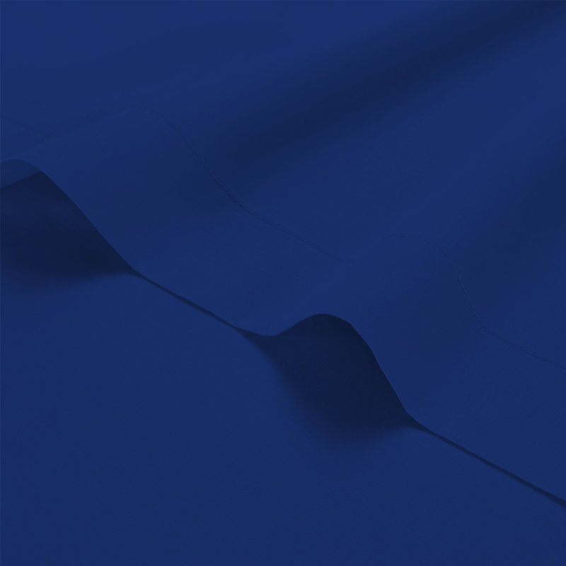 Bel Tailored Wrap Around Bed Skirt, Double (4'6), Mid Blue
