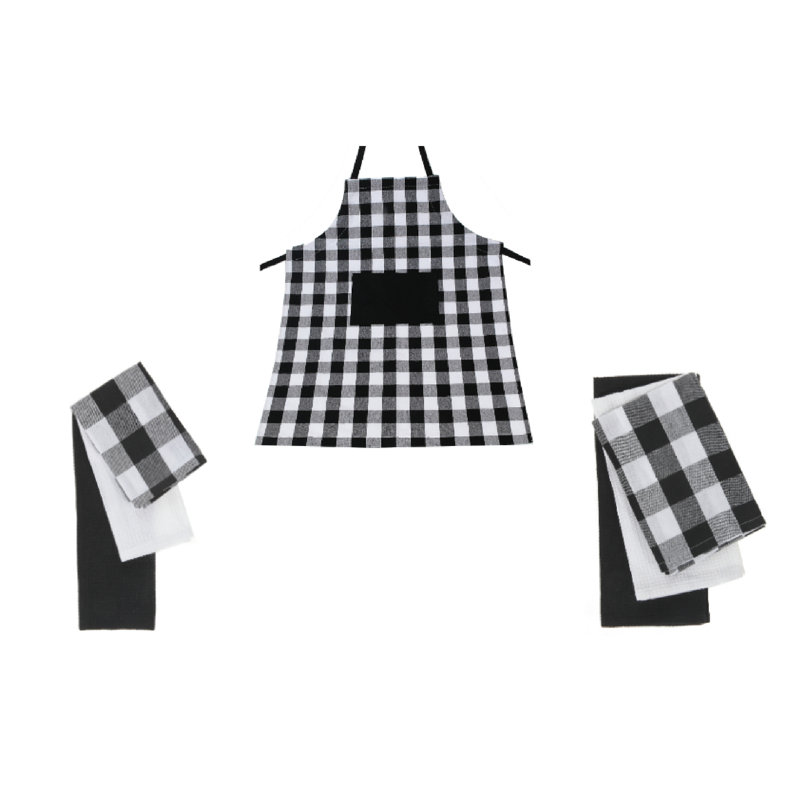 Whit Geometric Dining Linen Set