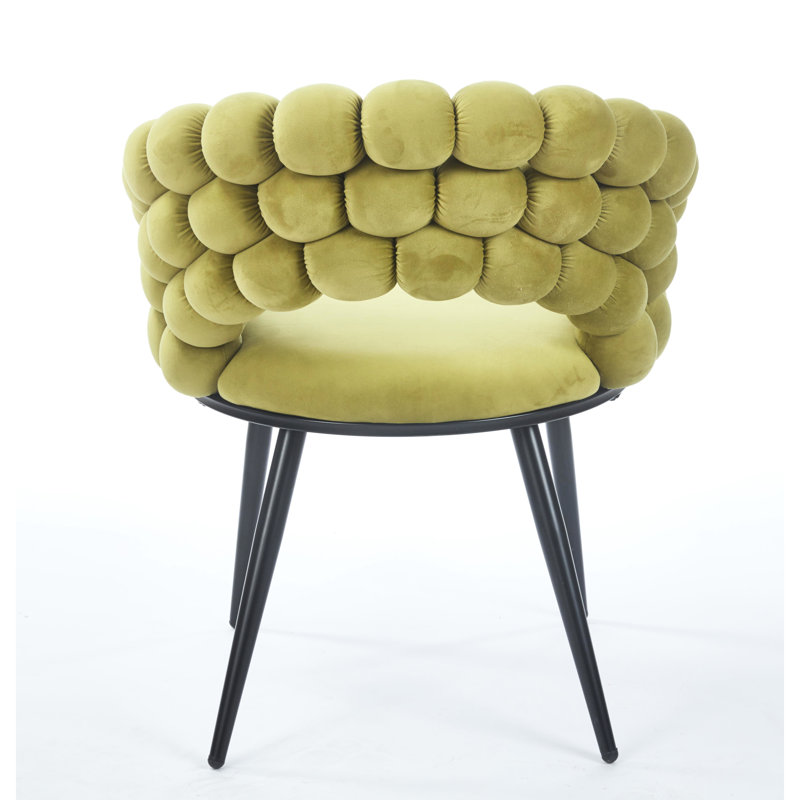 Chaise moderne avec un design ergonomique et des pieds stables pour le bureau, le salon de style 2 pièces avec rembourrage doux