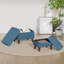 Repose-pieds de rangement rectangulaire de 18,5 po avec plateau Alvena-877587949