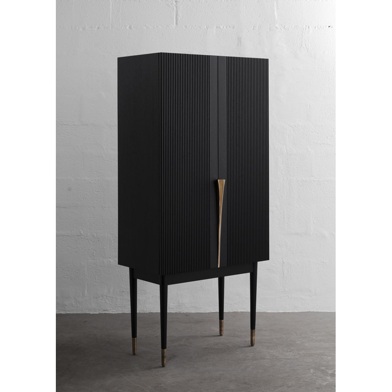 Perfidia Solid Wood Bar Cabinet