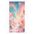 1PCS whimsical fantasy beach towel, featuring colorful hot air balloons, lollipops, and stars, perfect for trips, swimming, travel, with a dreamy sky cloud design.