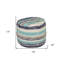 Repose-pieds bleu 18% 18 po 18 po