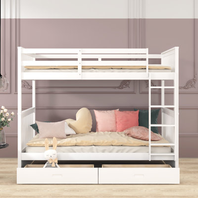 Felske Kids Bunk Bed with Drawers
