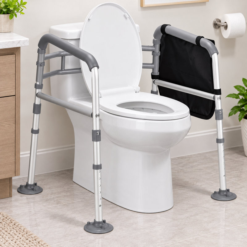 Barres de sécurité pliables pour toilettes
