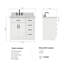 Meuble-lavabo simple en bois massif 36 po Tidworth avec plateau en marbre de Carrare 1,5 po-1546052611-1546052622-1579771821