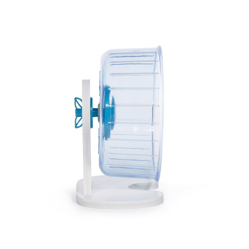 Quiet Wheel for Small Animals, Blue/Purple, Small (7.5" H x 4.25" W x 6.625" D)