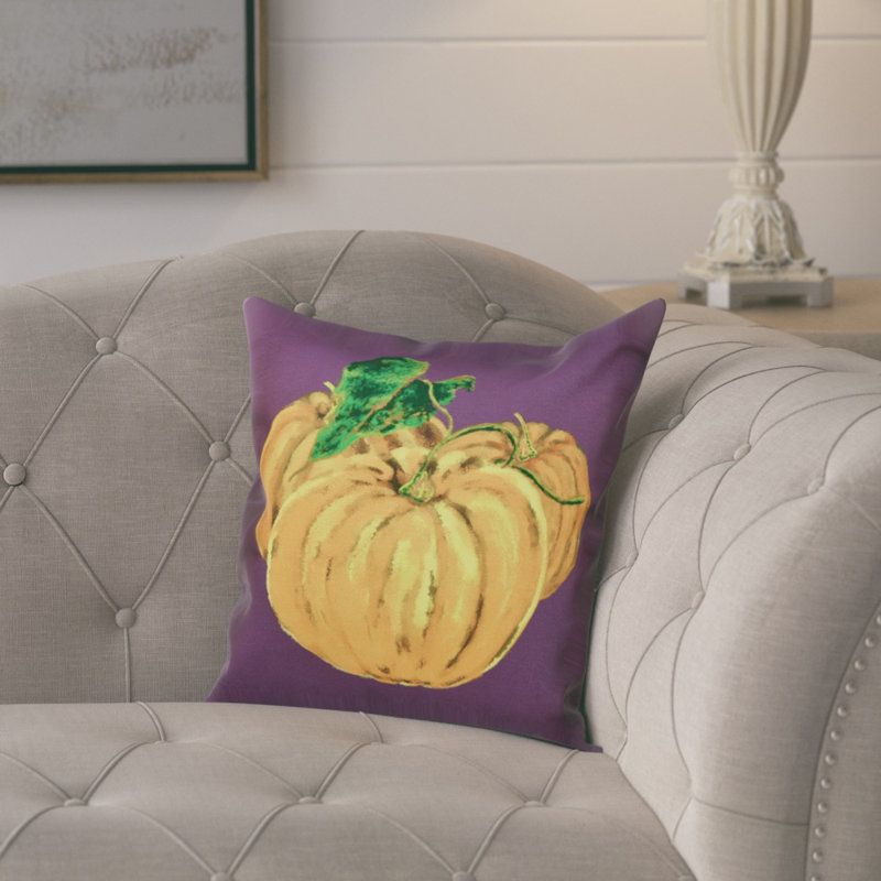 Reversible Throw Pillow, 26" H x 26" W, Purple