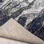Tapis abstrait à poils longs noir / bleu marine / gris-70569944