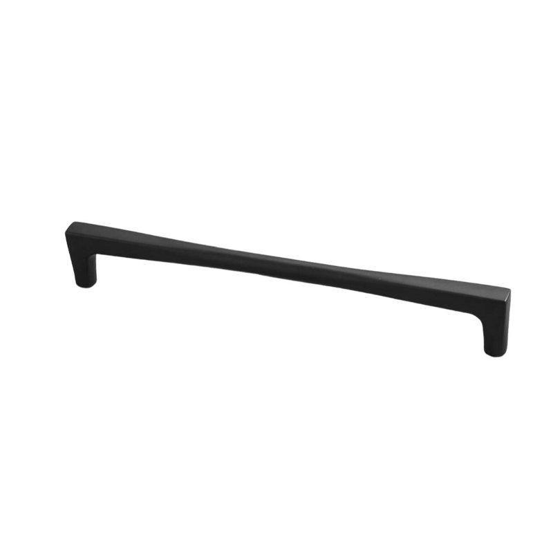 Comet Series 7-1/2 in. (192 mm) Center-to-Center Modern Black Cabinet Handle/Pull (5 Pack), Black