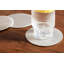 Leather Round 4 Piece Coaster Set