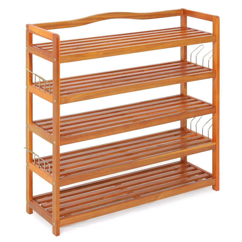20 Pair Solid Wood Shoe Rack