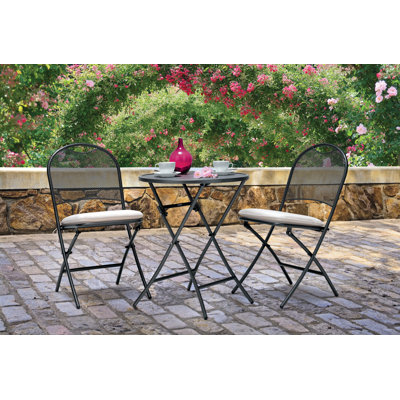 Cafe Napoli 3-Piece Folding Bistro Set