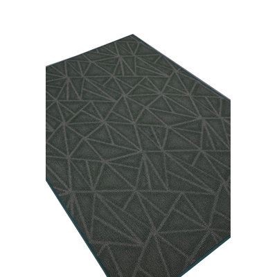Tapis géométrique intérieur / extérieur vert